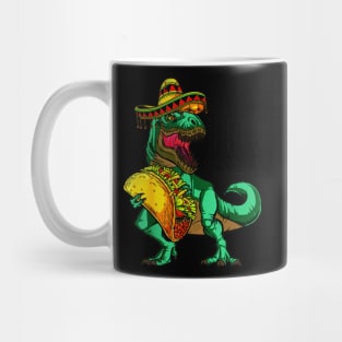 Tacosaurus Taco Dinosaur Funny Cinco de Mayo Mug